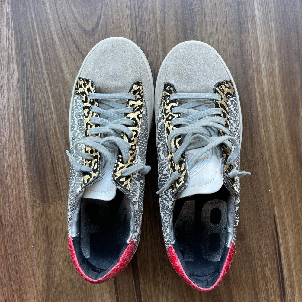 Great Condition P448 John Sneaker, Red Python